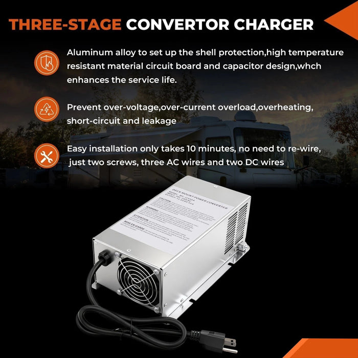 VLAND WF-9855-MBA 55 Amp RV Power Converter Main Board 4-Stage Charging Replacement Accessory