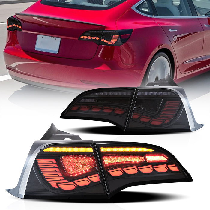 VLAND LED Tail Lights For Tesla Model & Model Y 2017-2023 [DOT.]