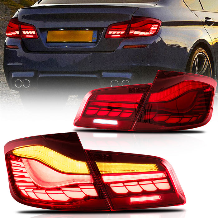 VLAND OLED Tail Lights For BMW 5-Series 2010-2017 F10 F18 6th Gen [E-MARK.]