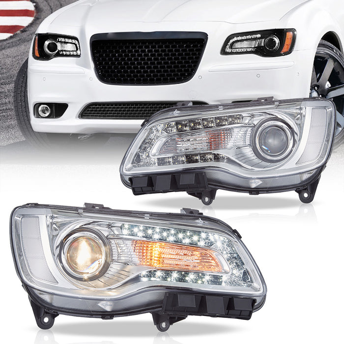 VLAND LED Dual Beam Headllights For Chrysler 300 2011-2023