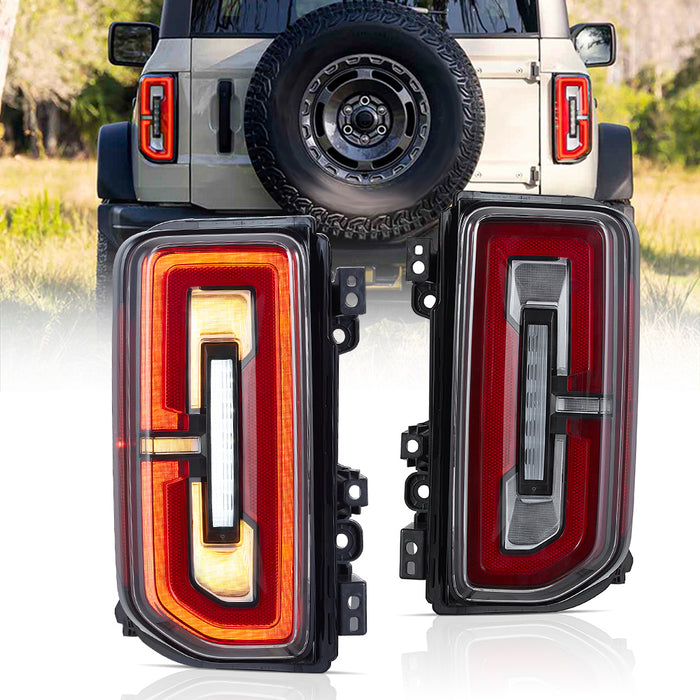 VLAND LED Taillights For Ford Bronco 2021-2023 6th Gen U725 with Startup Animation