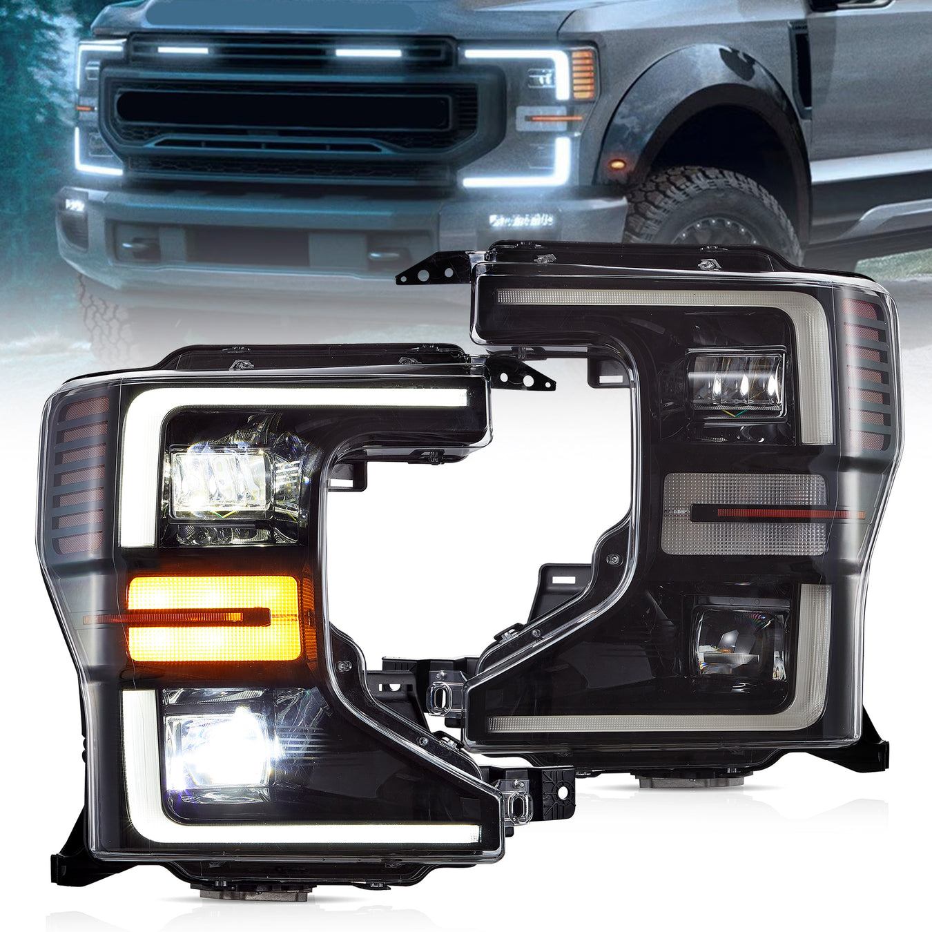 For Ford F-250 Headlights Tail Lights