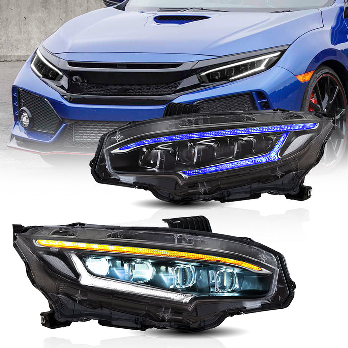 2016-2021 Honda Civic VLAND LED Headlights Sedan / Hatchback / Coupe