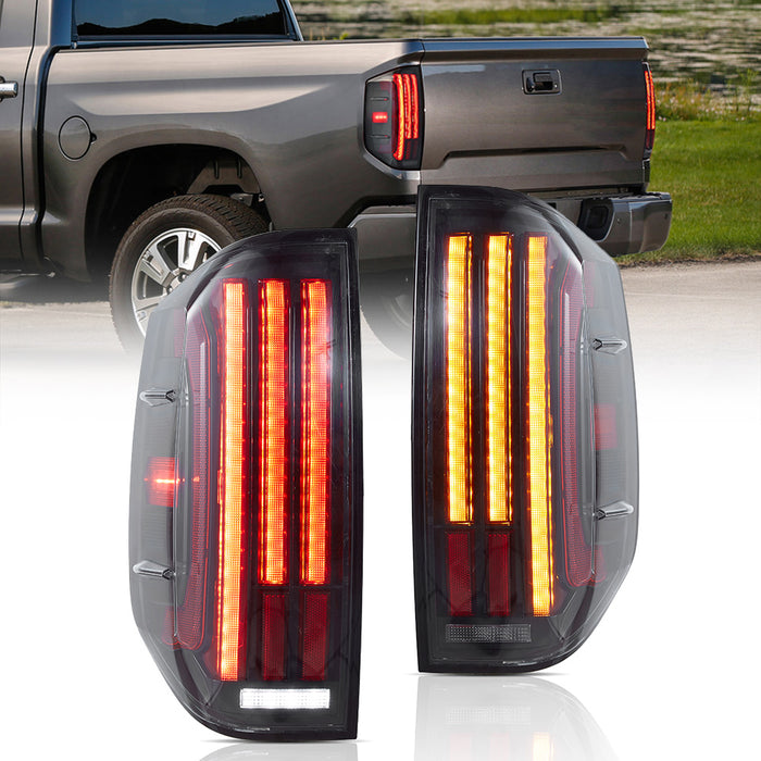VLAND LED Tail Lights For Toyota Tundra 2nd Gen XK50 2014-2021 With Startup Animation DRL
