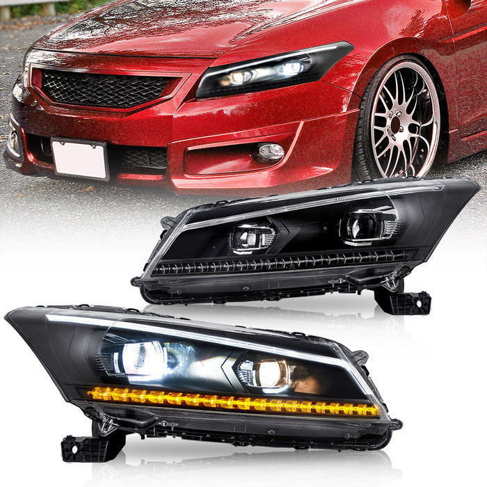 VLAND LED Headlights For Honda Accord 2008-2012 (NOT FOR 2-DOOR COUPE)