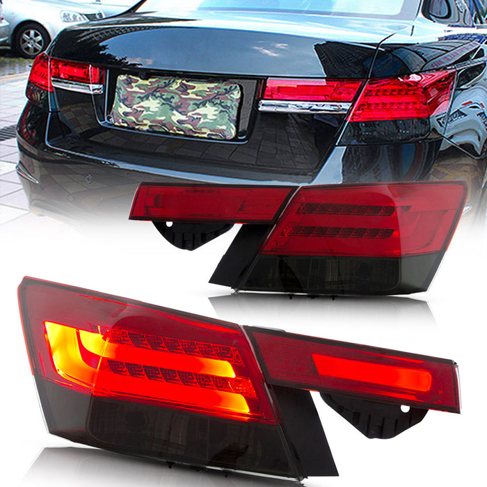 VLAND Tail Lights 4PCS For Honda Accord Inspire 8th Gen 4-Dr Sedan 2008-2012