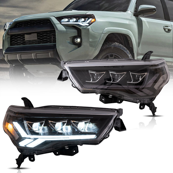 VLAND LED Reflector Headlights For Toyota 4Runner 2014-2023 [DOT.]