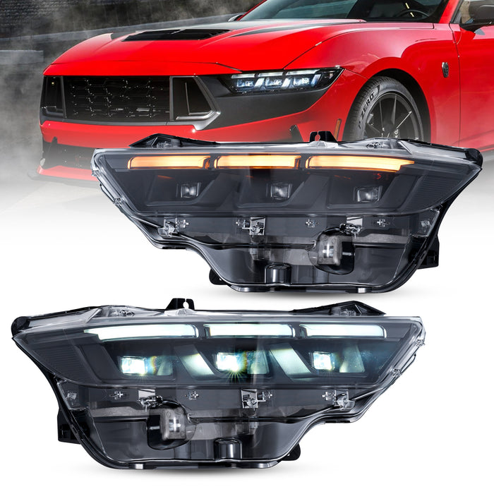 VLAND LED Headlights For Ford Mustang 2024 2025 7th Gen