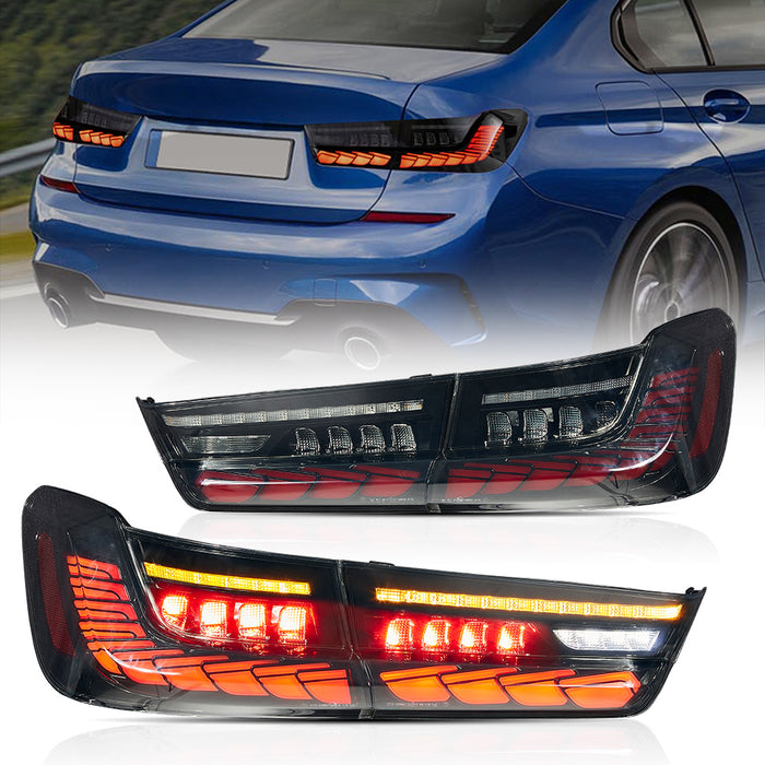 VLAND OLED Tail Lights For BMW 3-Series G20 Sedan 7th Gen 2019-2023 with Start-up Animation [E-MARK.]