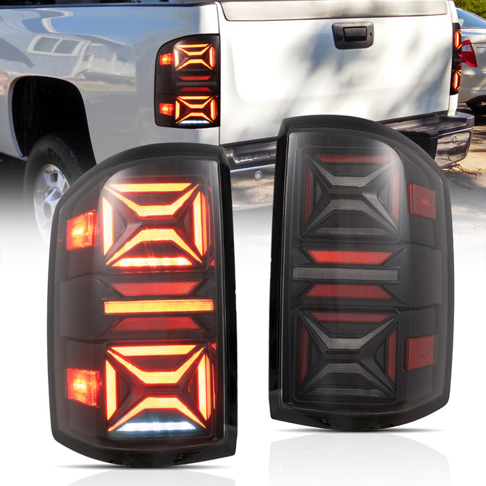 VLAND LED Taillights For Chevrolet Silverado 1500/2500/3500 2nd Gen 2007-2013 [DOT.]