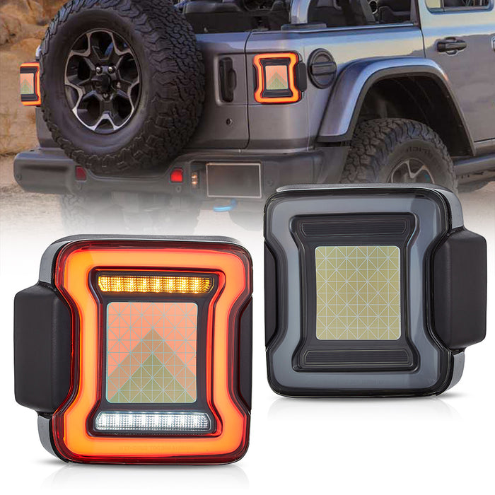 VLAND OLED Tail Lights For Jeep Wrangler JL JLU 2018-2023 [DOT.]