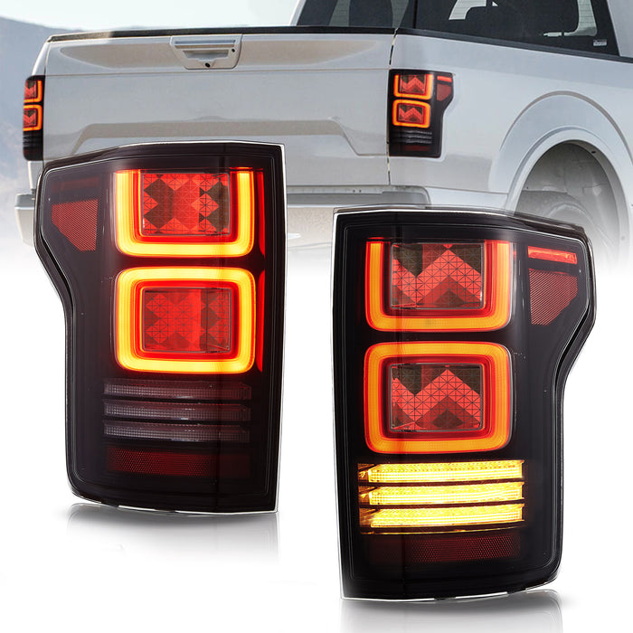 VLAND OLED Tail Lights For 2015-2020 Ford F150 W/AnimationTurn Signal [DOT. E-MARK.]