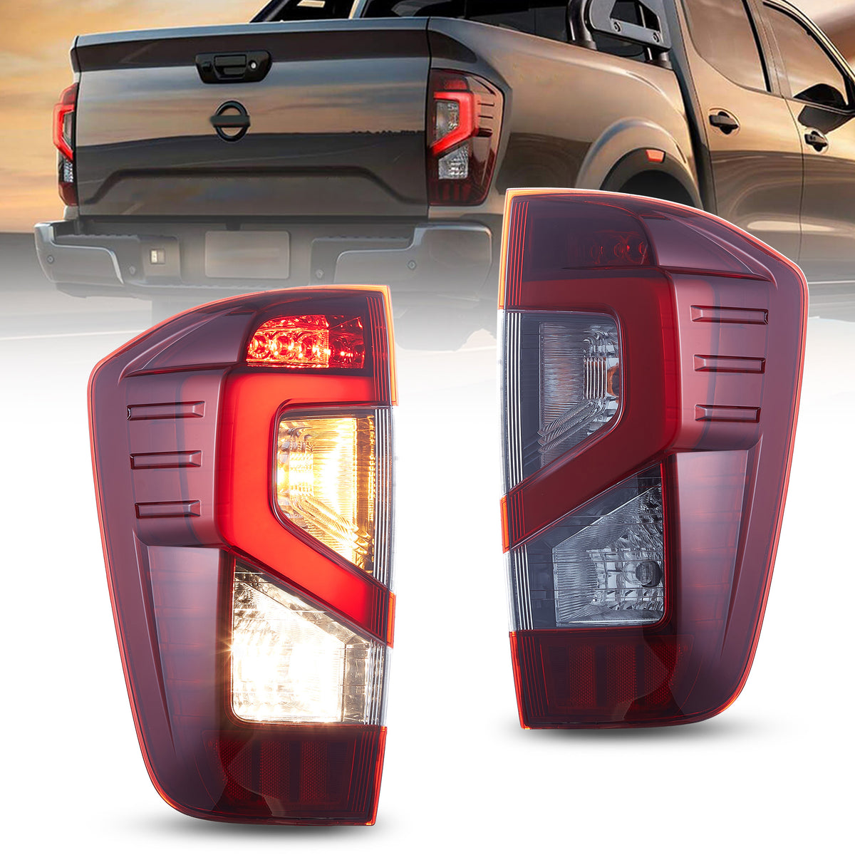 VLAND LED Tail Lights For Nissan NP300 / Navara NP300 / Frontier D23 ...
