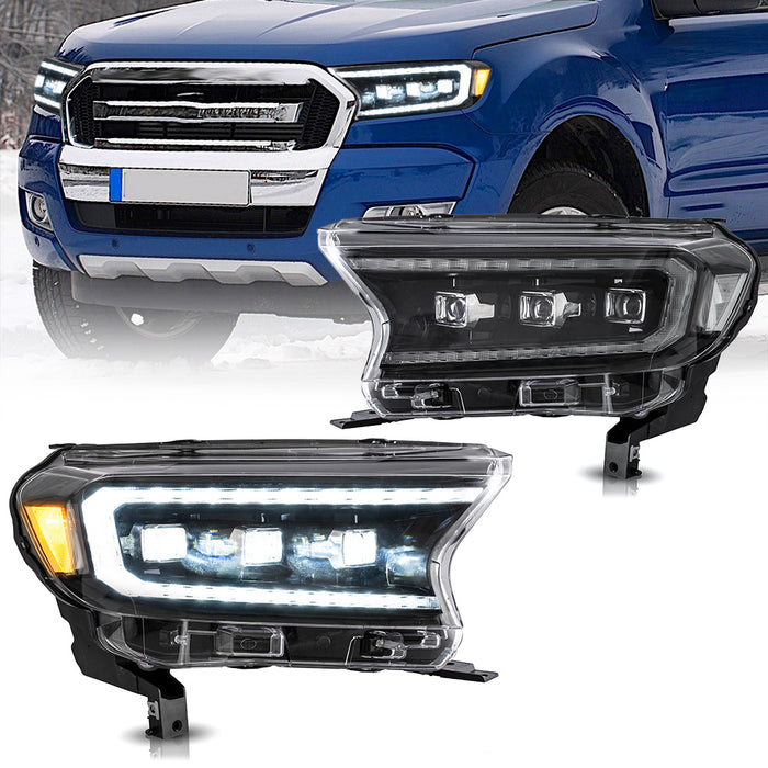 VLAND LED Matrix Projector Headlights For Ford Ranger 2019-UP (For US Edition)