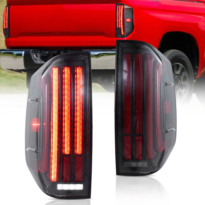 VLAND LED Tail Lights For Toyota Tundra 2nd Gen XK50 2014-2021 With Startup Animation DRL