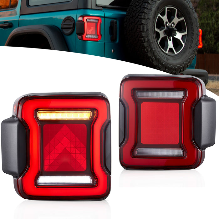 VLAND OLED Tail Lights For Jeep Wrangler JL JLU 2018-2023 [DOT.]