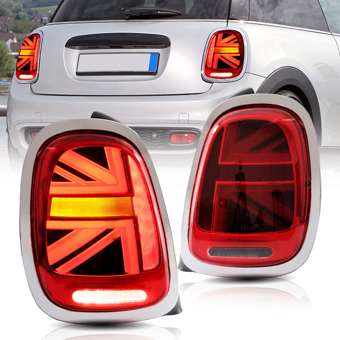 VLAND LED Tail lights For BMW Mini Hatch (Mini Cooper) F55 F56 F57 2014-2020 with Running Brake Reverse And Turning Light[E-MARK]