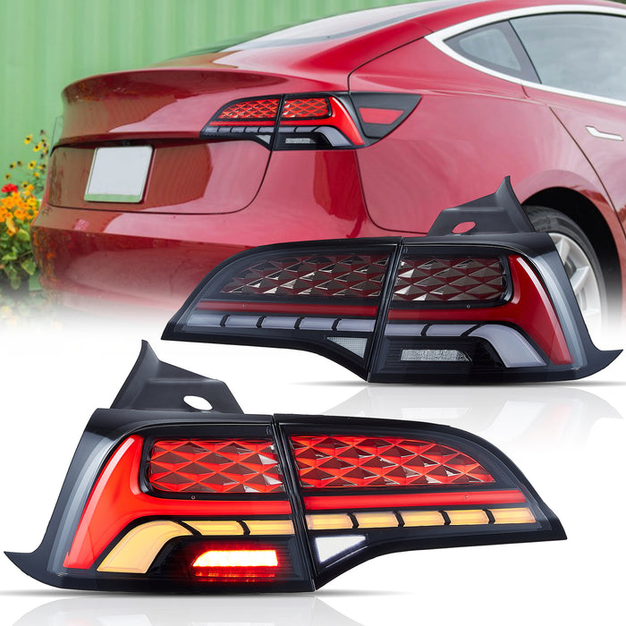 VLAND LED Taillights For Tesla Model 3 & Model Y 2017-2023 [DOT.]