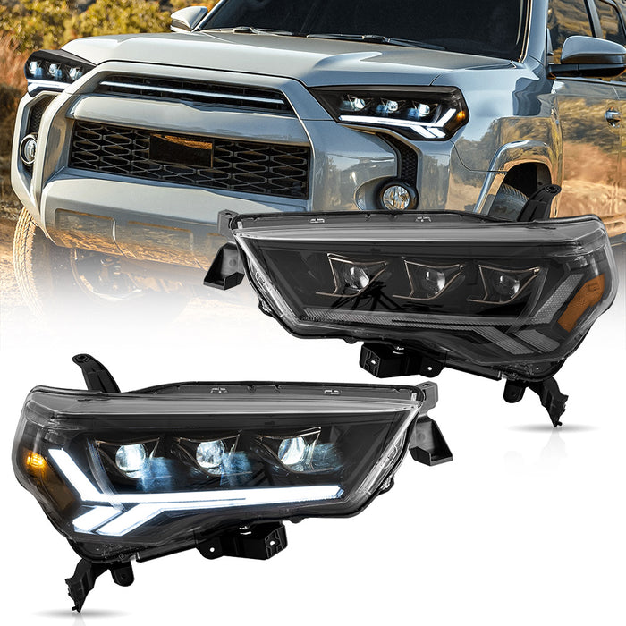 VLAND LED Reflector Headlights For Toyota 4Runner 2014-2023 [DOT.]