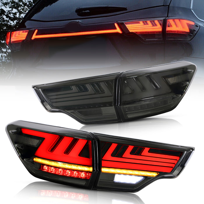 VLAND LED Taillights For 2014-2019 Toyota Highlander Assembly (Pair)