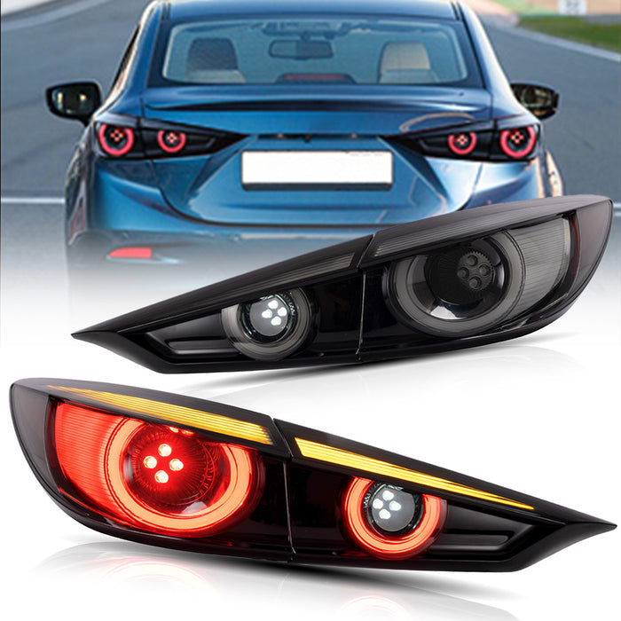 VLAND LED Tail Lights For Mazda 3 Axela Sedan 2014-2018 [DOT.]
