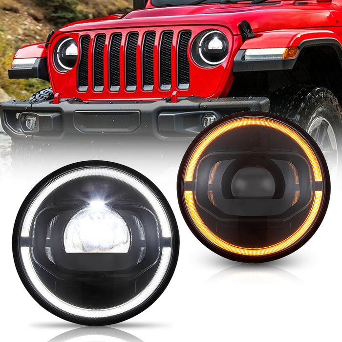 VLAND LED Headlights For Jeep Wrangler JK 2007-2017 Third Generation