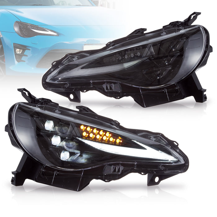 VLAND LED RGB Headlights For Toyota 86 / GT86 Subaru BRZ / Scion FR-S ZN6/ZC6 2012-2021