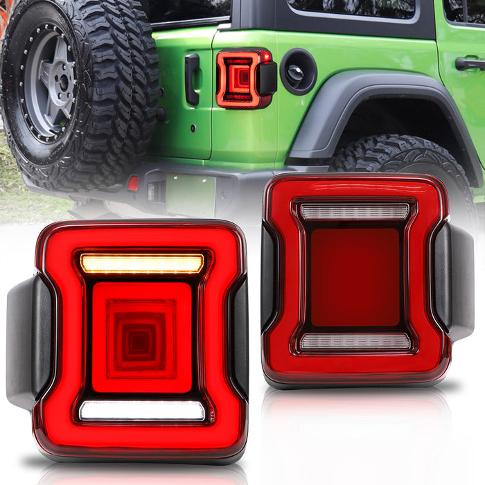 VLAND LED Tail Lights For Jeep Wrangler JL 2018-2023 [DOT. SAE.]