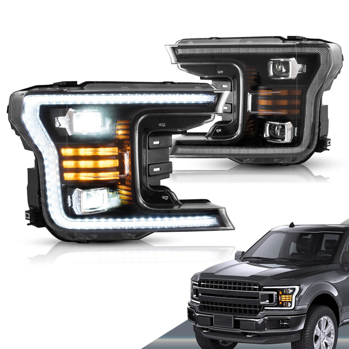 VLAND LED Projector Headlights For Ford F150 13th Gen Pickup 2018-2020