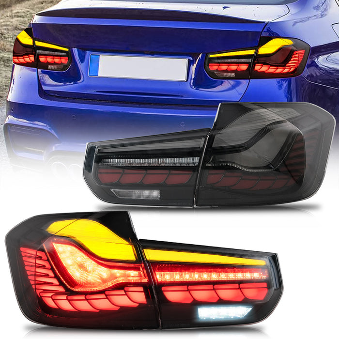 VLAND OLED Tail Lights For BMW 3-Series F30 F35 F80 M3 6th Gen Sedan 2012-2018 [E-MARK. DOT.]