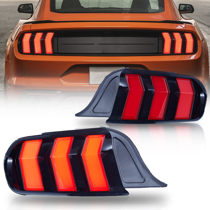 VLAND LED Taillights For Ford Mustang 2015-2023 With 5 Modes & Sequential Turn Signal