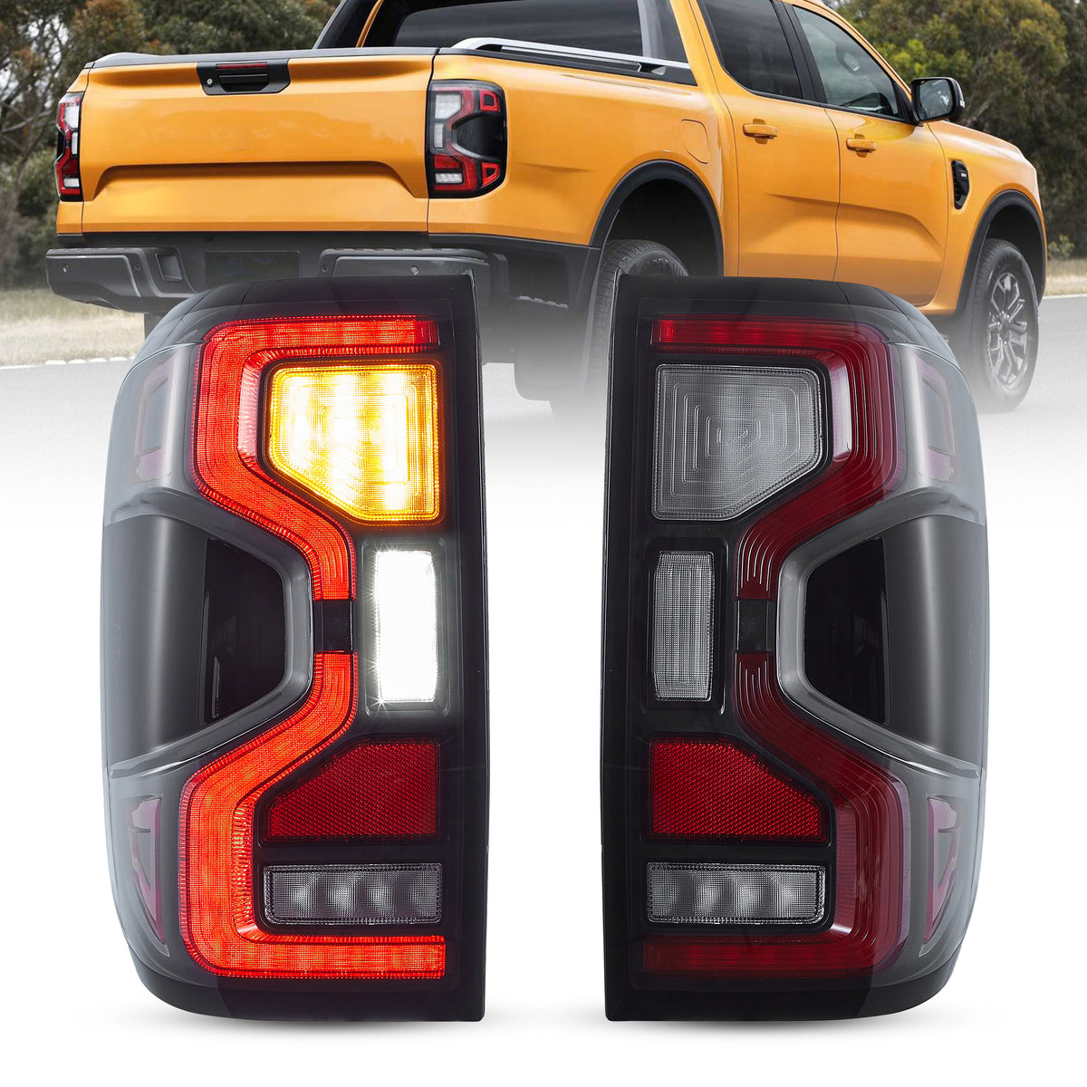 VLAND LED Tail Lights For Ford Ranger T6.2 2nd Gen P703 2022-UP (2024 ...