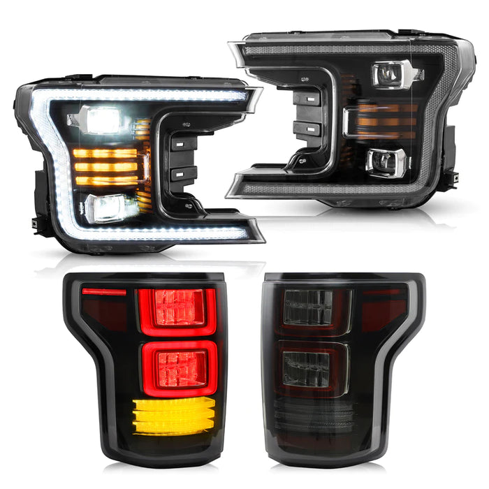 VLAND Projector Headlights and Tail Lights For Ford F 150 2015-2020