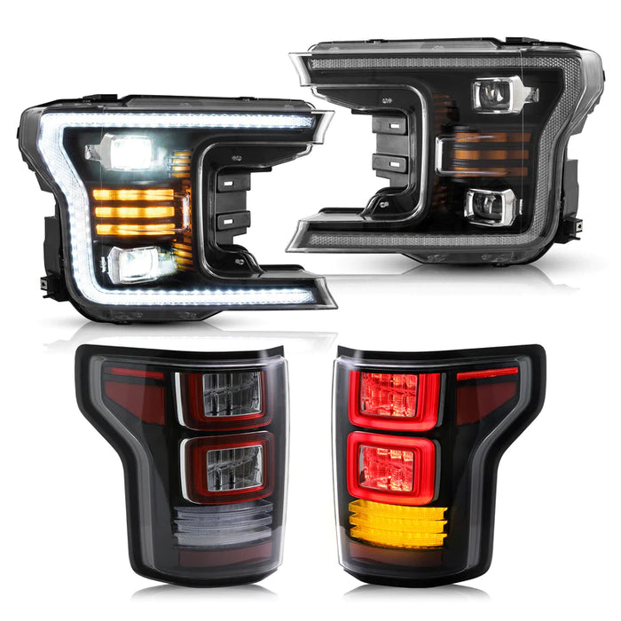 VLAND Projector Headlights and Tail Lights For Ford F 150 2015-2020