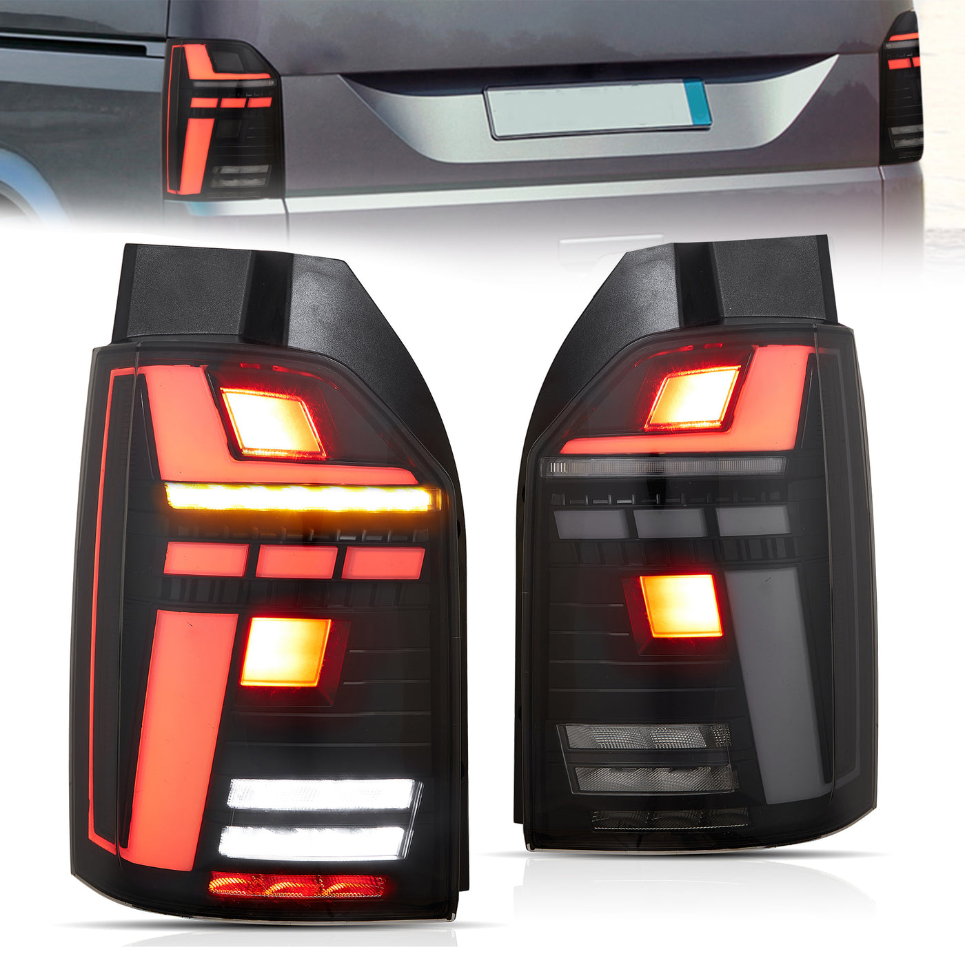 Multivan Rear Light VLAND LED Tail Lights For Volkswagen Transporter T6 Caravelle Multivan ...