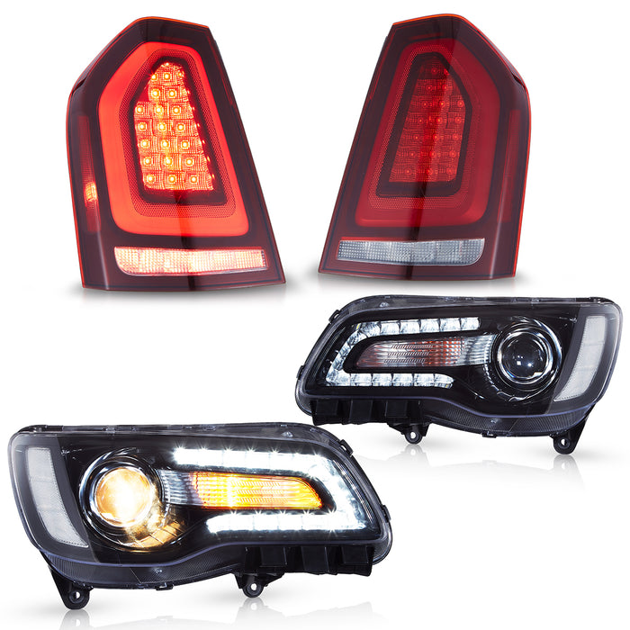 VLAND LED Head Lights & Tail Lights For Chrysler 300/300C 2011-2014 Front And Rear Lamps Kits