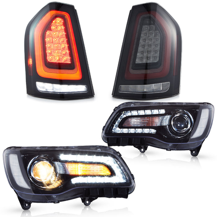 VLAND LED Head Lights & Tail Lights For Chrysler 300/300C 2011-2014 Front And Rear Lamps Kits