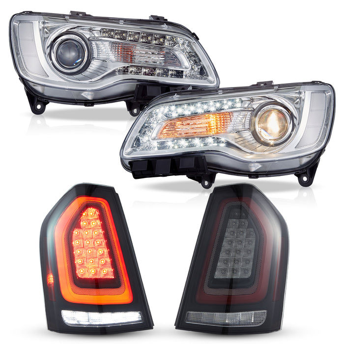 VLAND LED Head Lights & Tail Lights For Chrysler 300/300C 2011-2014 Front And Rear Lamps Kits