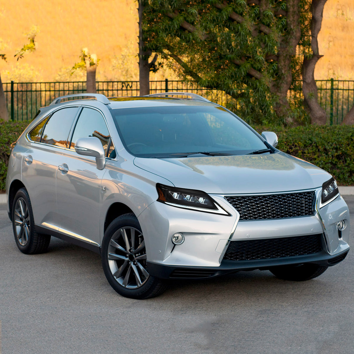Lexus Rx 3rd Gen Rear VLAND Headlights and Taillights For Lexus RX350 RX450h 2012-2014 F ...