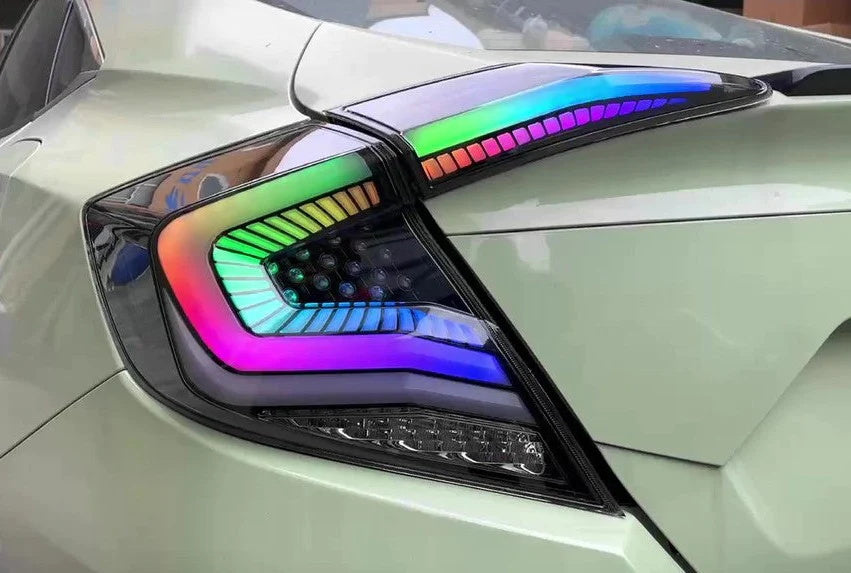 Vland LED Tail Lights For 2016-2021 Honda Civic Sedan 10th Gen [E-MARK.]