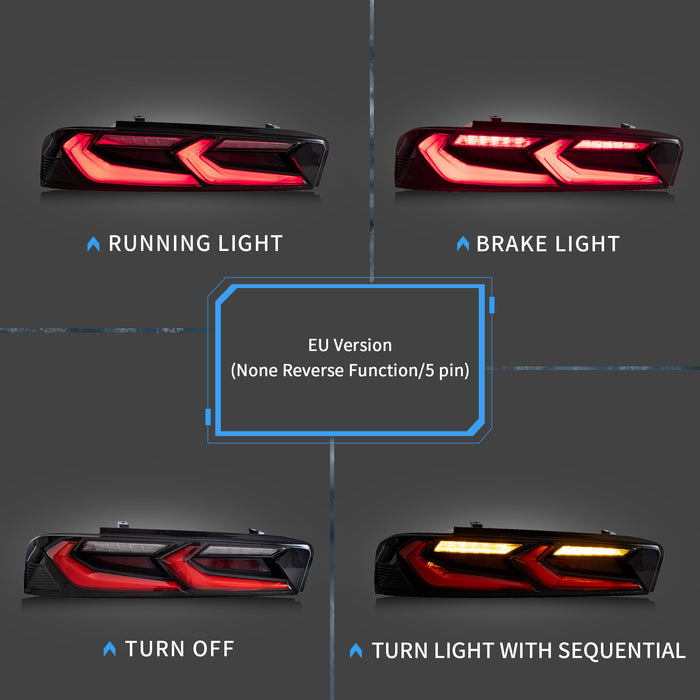 VLAND LED Head Lights and Taillights For Chevrolet / Chevy Camaro 6th Gen 2016-2018 [DOT.]