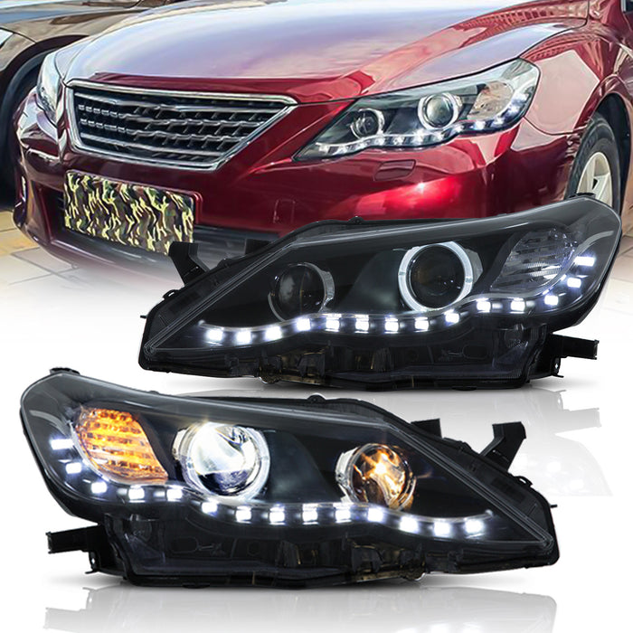 VLAND LED デュアルビームヘッドライトトヨタマーク X/Reiz 2009-2012 (第二世代 X130) ヘッドライト丰田锐志大灯/ Toyota Mark X Headlights 2009-2012