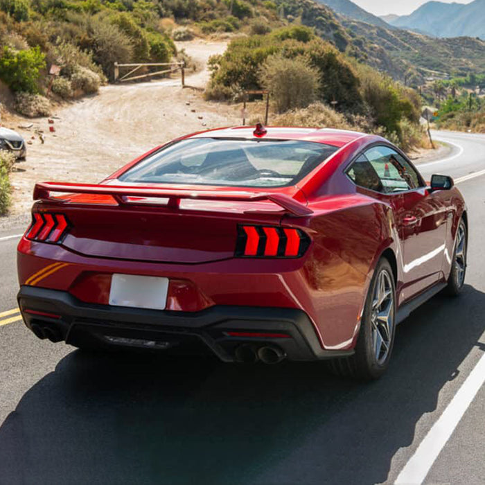 VLAND Full LED Tail Lights For Ford Mustang 2024-2025 with Red Sequential Turn Signal