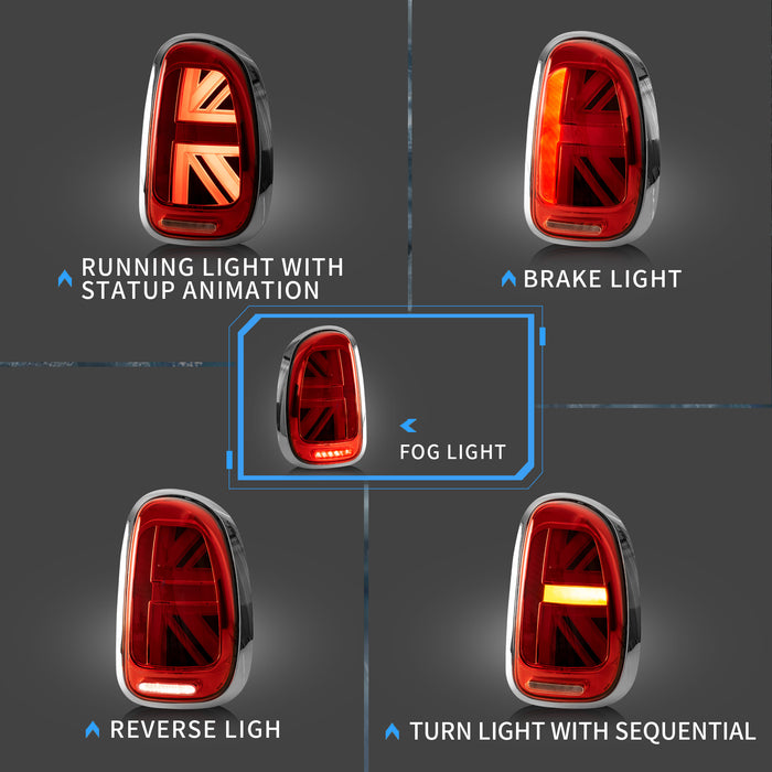 VLAND LED Headlights & Tail Lights For BMW Mini Countryman R60 2010-2016 Front And Rear Lamps Kits[E-MARK]