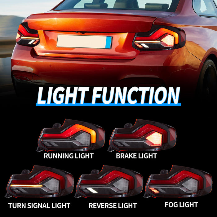 VLAND LED Taillights For BMW M2 F87 F22 F23 2014-2021 [DOT. E-MARK.]