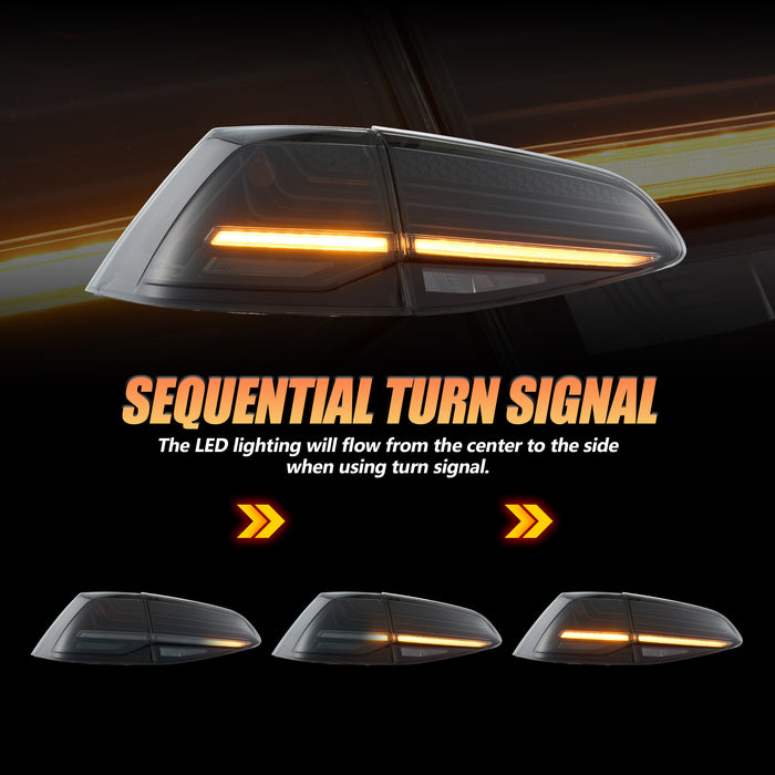 VLAND LED Tail lights Fit For Volkswagen Golf 7 MK7 MK7.5 2013-2020 Hatchback NOT FIT SPORTWAGEN