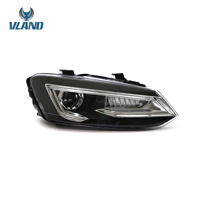 VLAND LED Headlights For Volkswagen (VW) Polo MK5 2009-2017 Turn Signal with Sequential indicators