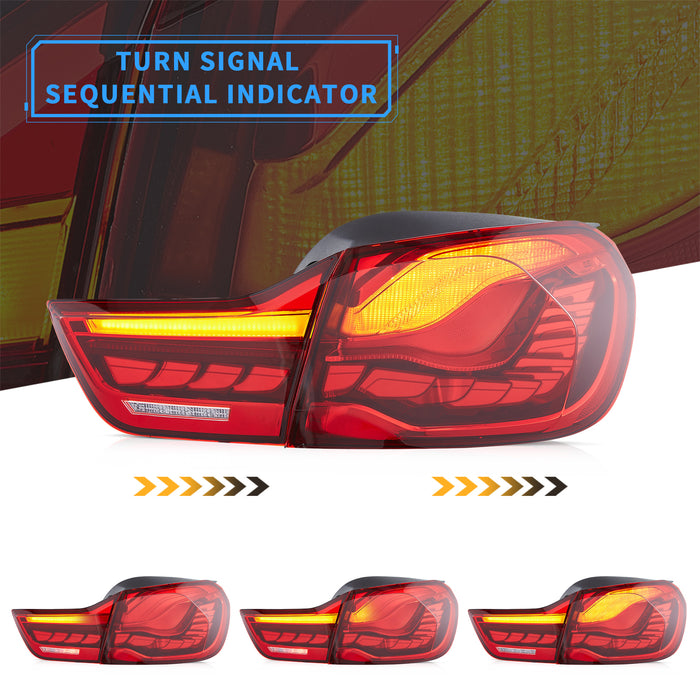 VLAND LED Tail Lights For BMW M4 GTS F32 F33 F82 F36 F83 4-Series 2013-2020