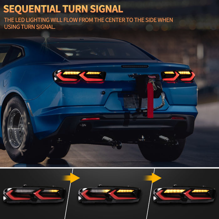 VLAND LED Tail Lights For Chevrolet Camaro 2019-2024 [DOT.]