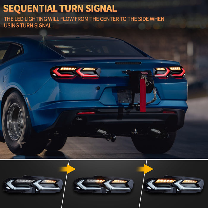 VLAND LED Tail Lights For Chevrolet Camaro 2019-2024 [DOT.]